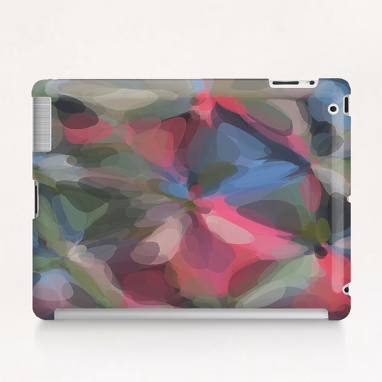 circle pattern abstract background in green pink blue Tablet Case by Timmy333