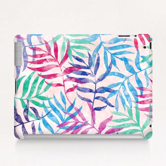 Watercolor Tropical Palm Leaves Tablet Case by Amir Faysal