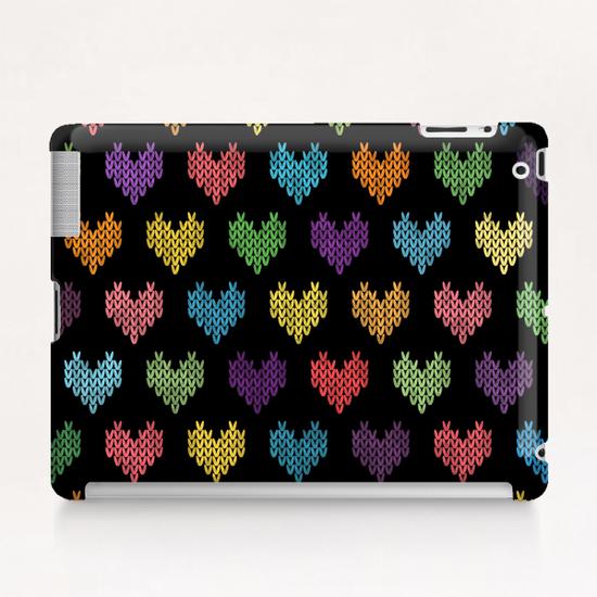Colorful Knitted Hearts Tablet Case by Amir Faysal