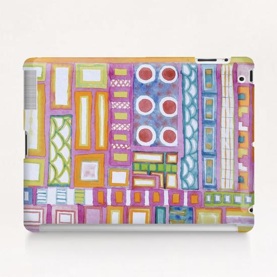 Filled Pink Grid Tablet Case by Heidi Capitaine