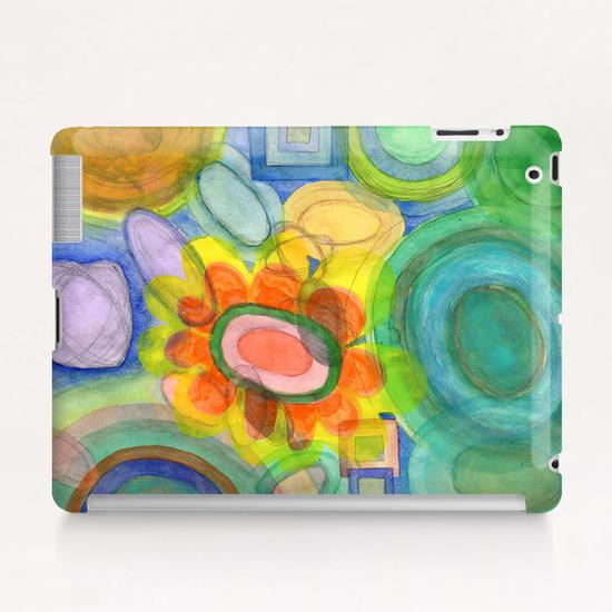 A closer Look at the Flower  Universe  Tablet Case by Heidi Capitaine