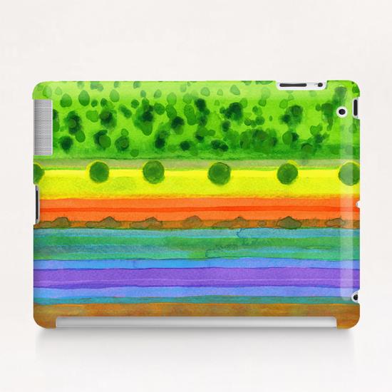 Plain with red Field  Tablet Case by Heidi Capitaine