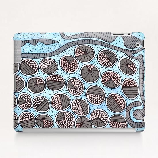 Trapped Circles Pattern  Tablet Case by Heidi Capitaine