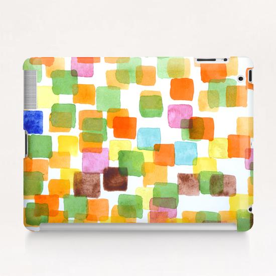 First Squares Pattern Tablet Case by Heidi Capitaine