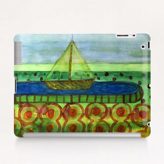 Sailing Ship in a Tin Tablet Case by Heidi Capitaine