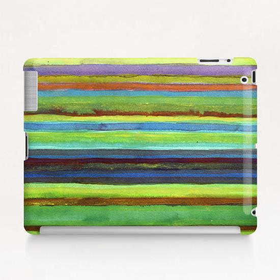 Colorful Horizontal Stripes  Tablet Case by Heidi Capitaine