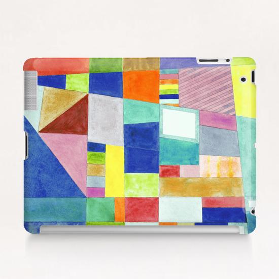 Colorful Abstract with Slantings and Windows  Tablet Case by Heidi Capitaine
