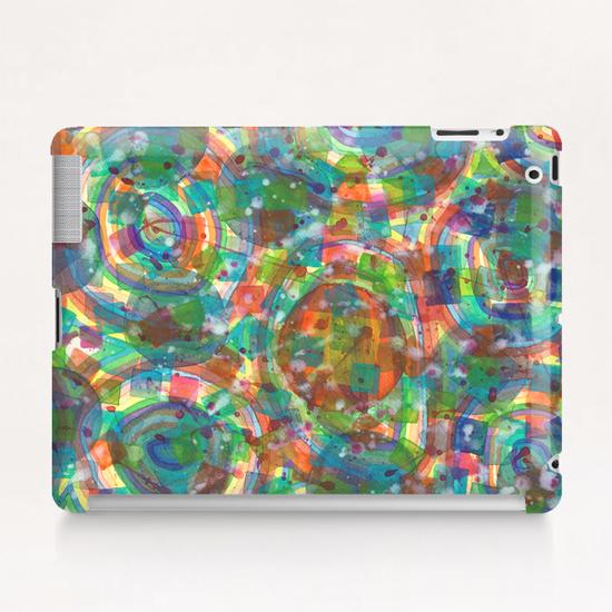 Circles And Squares under Clouds  Tablet Case by Heidi Capitaine