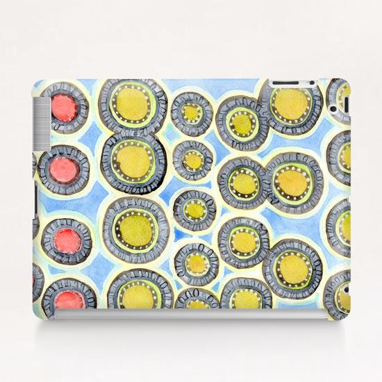 Yellow and Red Sunshine Pattern  Tablet Case by Heidi Capitaine