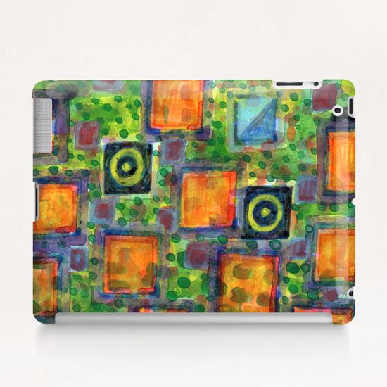Flying Lighted Squares over Landscape  Tablet Case by Heidi Capitaine