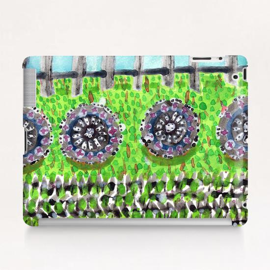 High Garden Pattern with Fence  Tablet Case by Heidi Capitaine