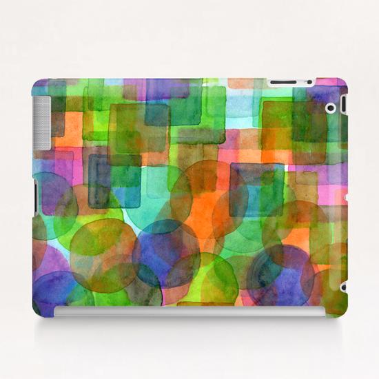 Befriended Squares and Bubbles  Tablet Case by Heidi Capitaine