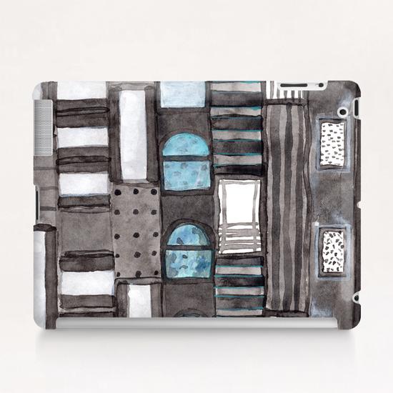 Gray Facade with Lighted Windows  Tablet Case by Heidi Capitaine