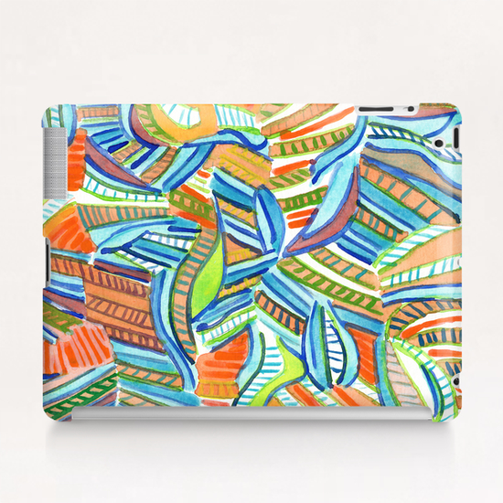 Bent and Straight Ladders Pattern  Tablet Case by Heidi Capitaine