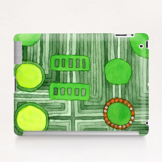 Embedded in Green  Tablet Case by Heidi Capitaine