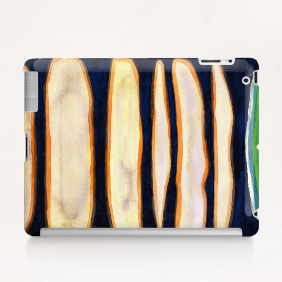 Green Cloud over Floating Shapes   Tablet Case by Heidi Capitaine