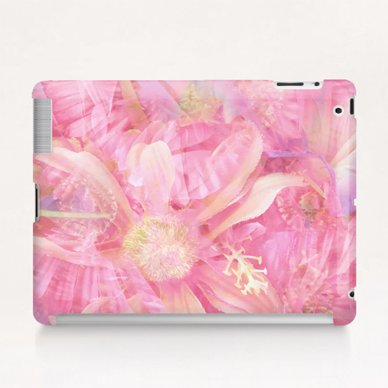 blooming pink daisy flower abstract background Tablet Case by Timmy333
