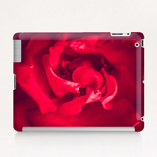 closeup red rose Tablet Case by Timmy333