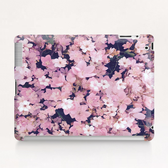 blossom blooming pink flower texture pattern abstract background Tablet Case by Timmy333