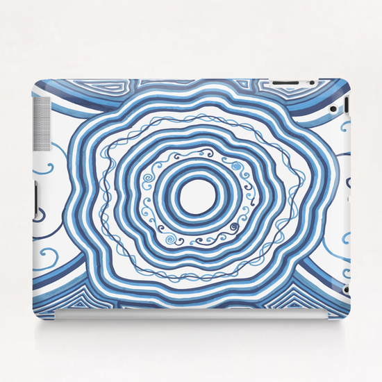 Blue Flower Mandala Tablet Case by ShinyJill