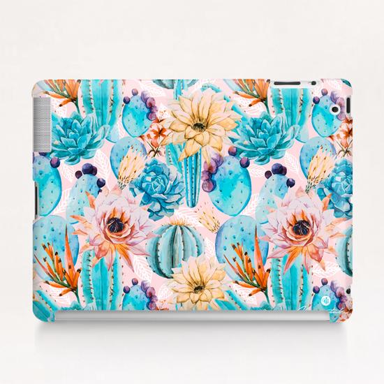 Cactus and flowers pattern Tablet Case by mmartabc