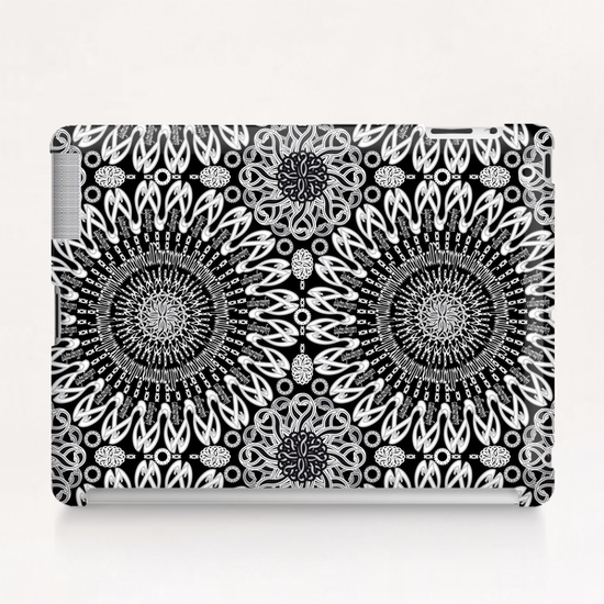 Calligraphy (Black&White) Tablet Case by vannina