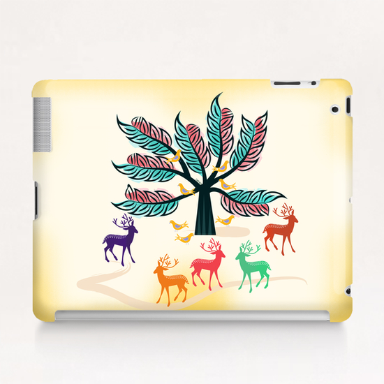 Deer and Birds Tablet Case by famenxt