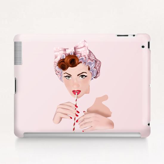 Girl pin up pink Tablet Case by mmartabc
