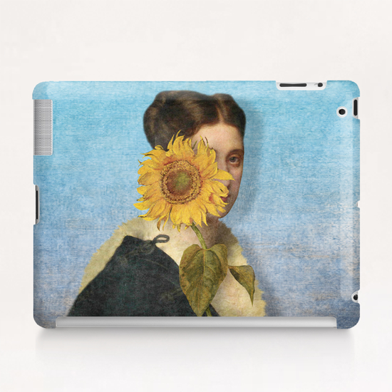 Girl with Sunflower 2 Tablet Case by DVerissimo