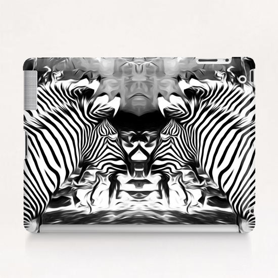 zebras in black and white Tablet Case by Timmy333