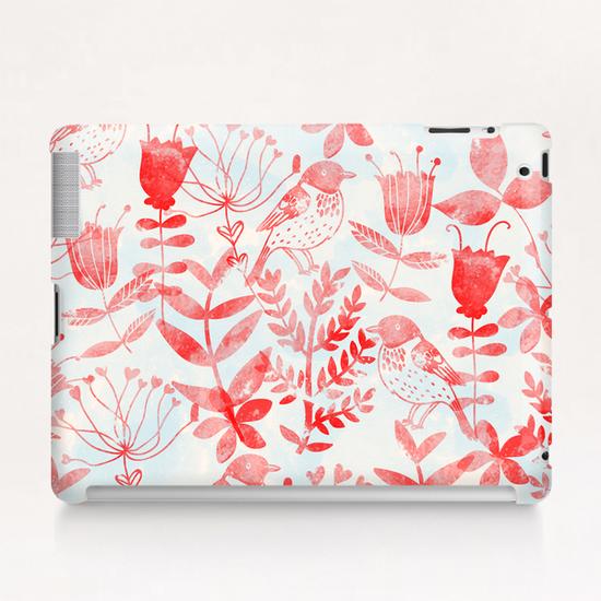 Watercolor Floral and Birds Tablet Case by Amir Faysal