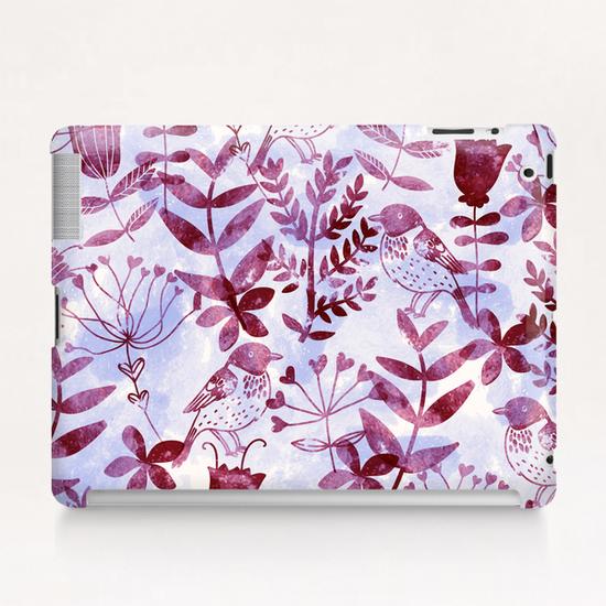 Watercolor Floral and Birds II Tablet Case by Amir Faysal