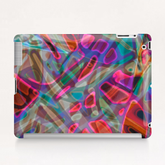 Colorful Abstract Stained Glass G9 Tablet Case by MedusArt