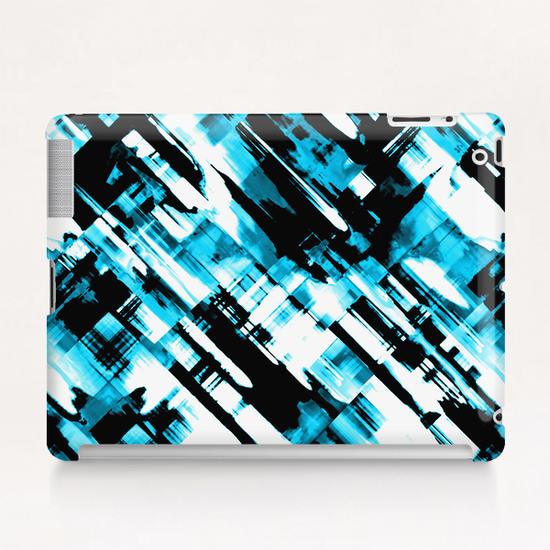Hot blue and black digital art G253 Tablet Case by MedusArt