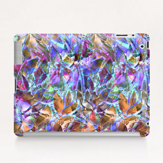 Floral Abstract Stained Glass G3 Tablet Case by MedusArt