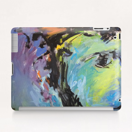 Lion Diptych - Left Tablet Case by Georgio Fabrello