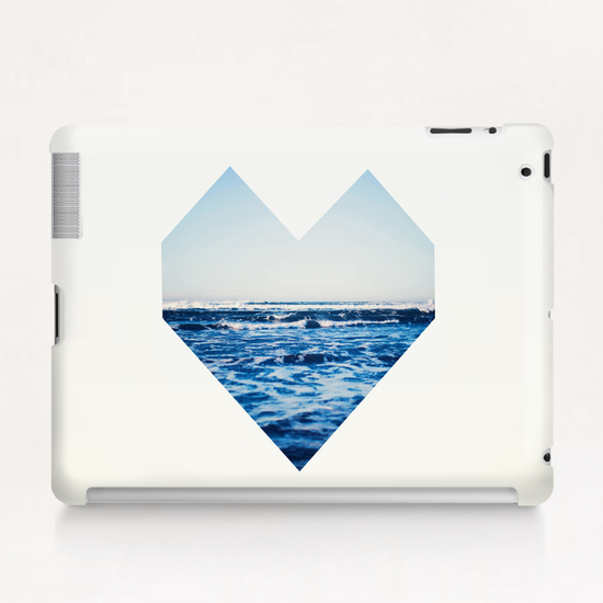 Ocean Heart Tablet Case by Leah Flores