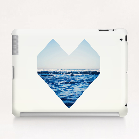 Ocean Heart Tablet Case by Leah Flores