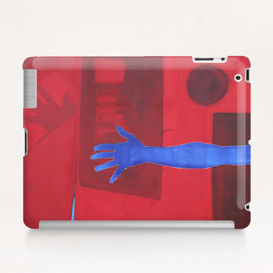 The Blue Hand Tablet Case by Pierre-Michael Faure