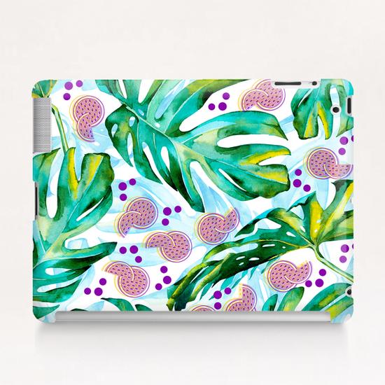 Tropical leaf and fruits Tablet Case by mmartabc