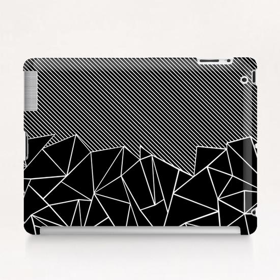 Ab Lines 45 Black Tablet Case by Emeline Tate