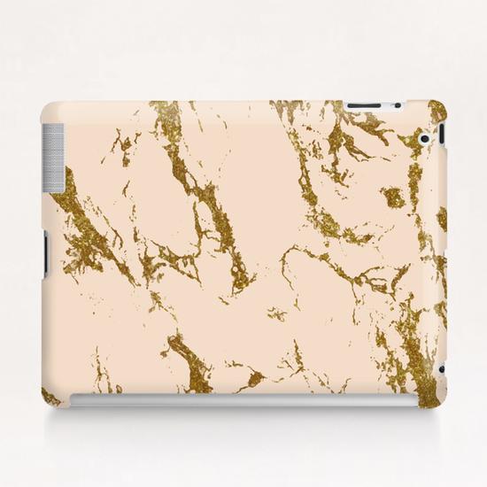 Blush & Gold Marble Tablet Case by Uma Gokhale