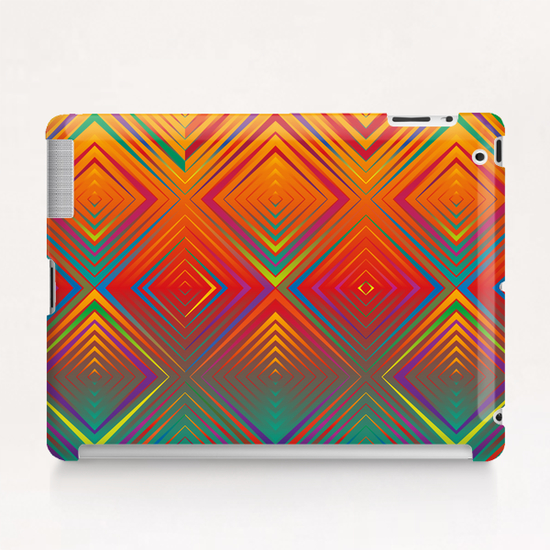 Gradient Squares Tablet Case by Vic Storia