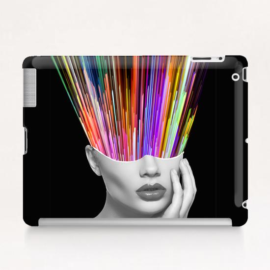 Head in the Colors Tablet Case by K. Leef