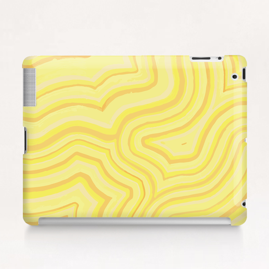 Yellow Color Burst Tablet Case by ShinyJill