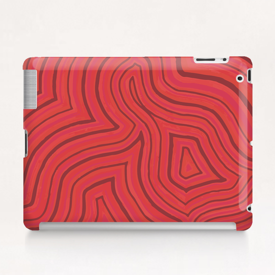 Red Color Burst Tablet Case by ShinyJill