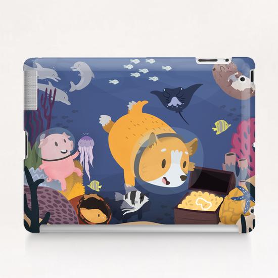 Diving For Treasure Tablet Case by Claire Jayne Stamper