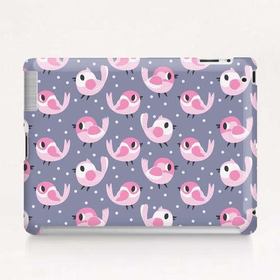 Pink Birds Pattern Tablet Case by Claire Jayne Stamper