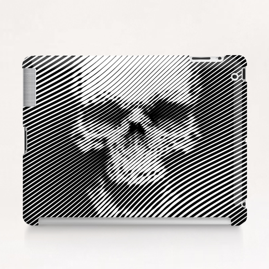 Line Skull Tablet Case by Vic Storia