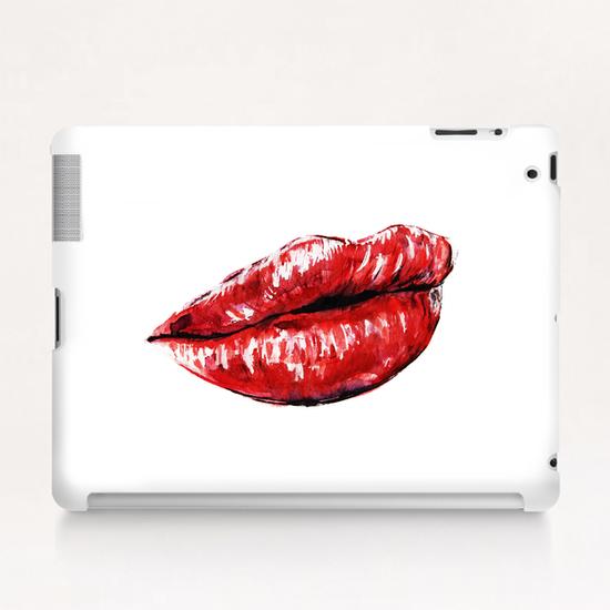 Red Lips Tablet Case by Nika_Akin